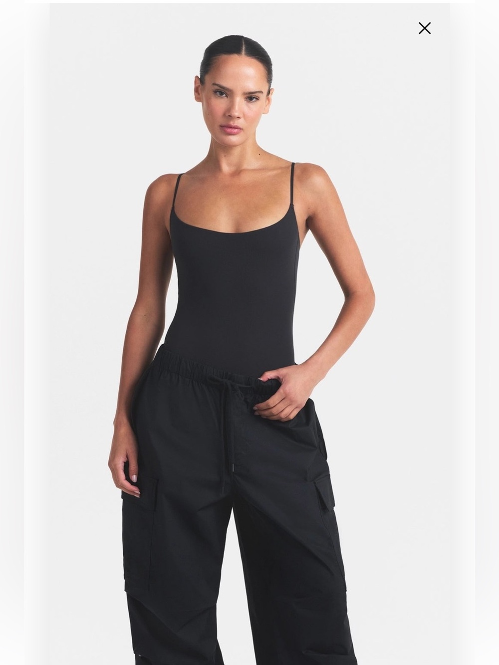 Skims Cami Black Bodysuit
